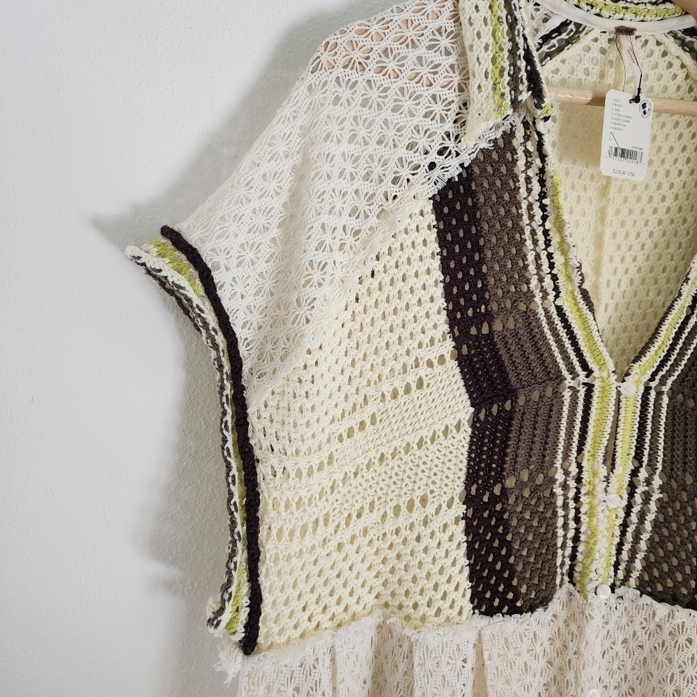 NWT Free People Kelly Crochet Maxi Top XL - Picture 11 of 15